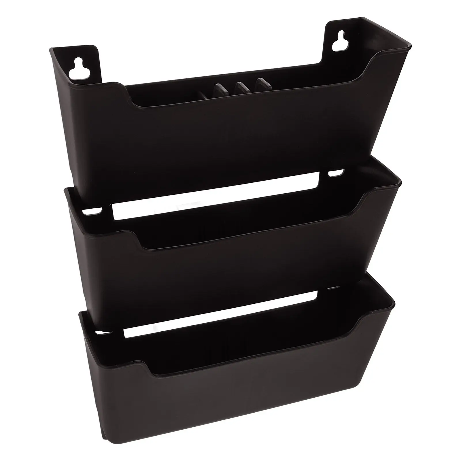 1세트 벽걸이 파일 정리함 투명 플라스틱 벽걸이형 우편물 문서 보관함 잡지 홀더 사무실 종이 진열대