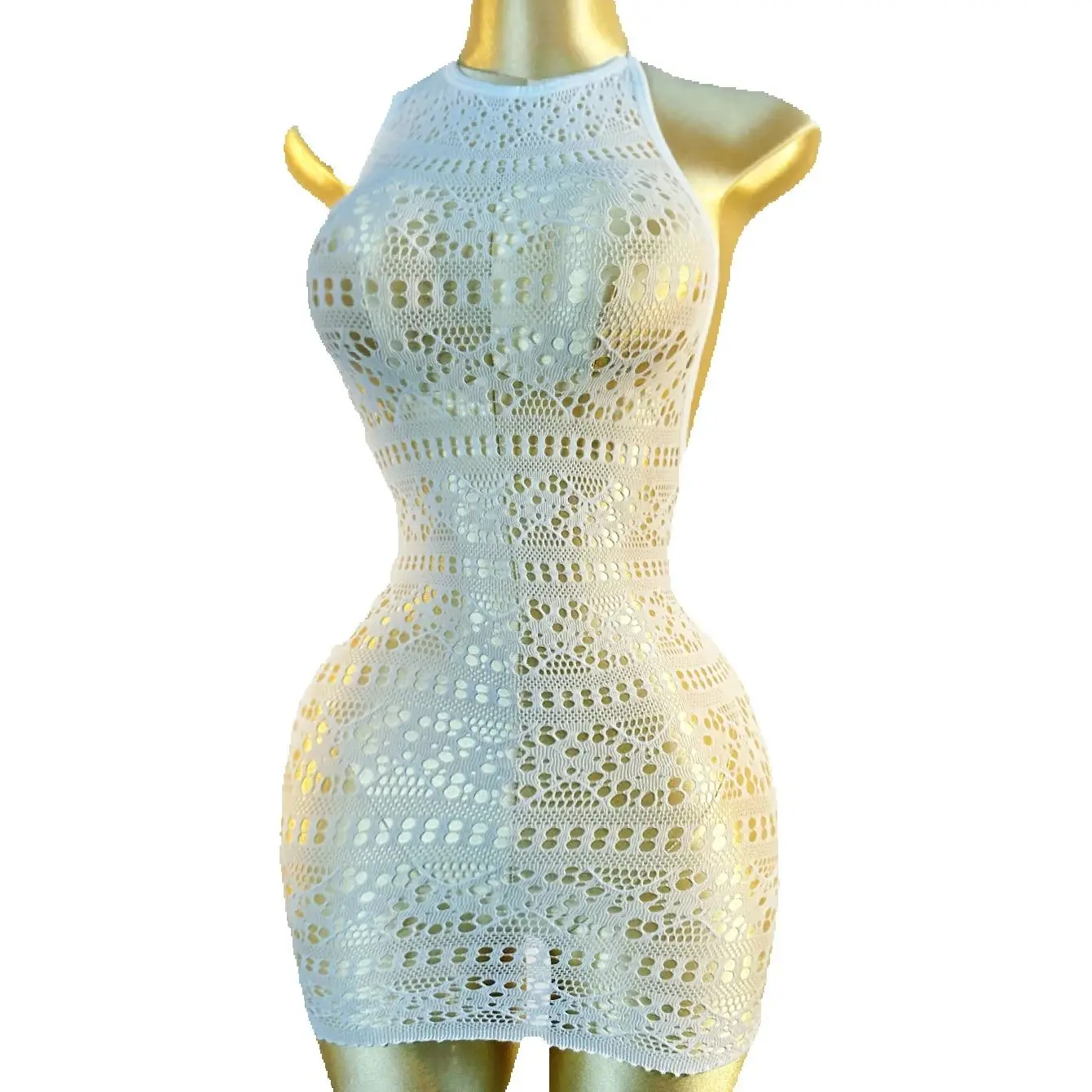 Sexy Cover Up Hollow Out Fishnet Dress without Bikini Summer Holiday DSH698 6