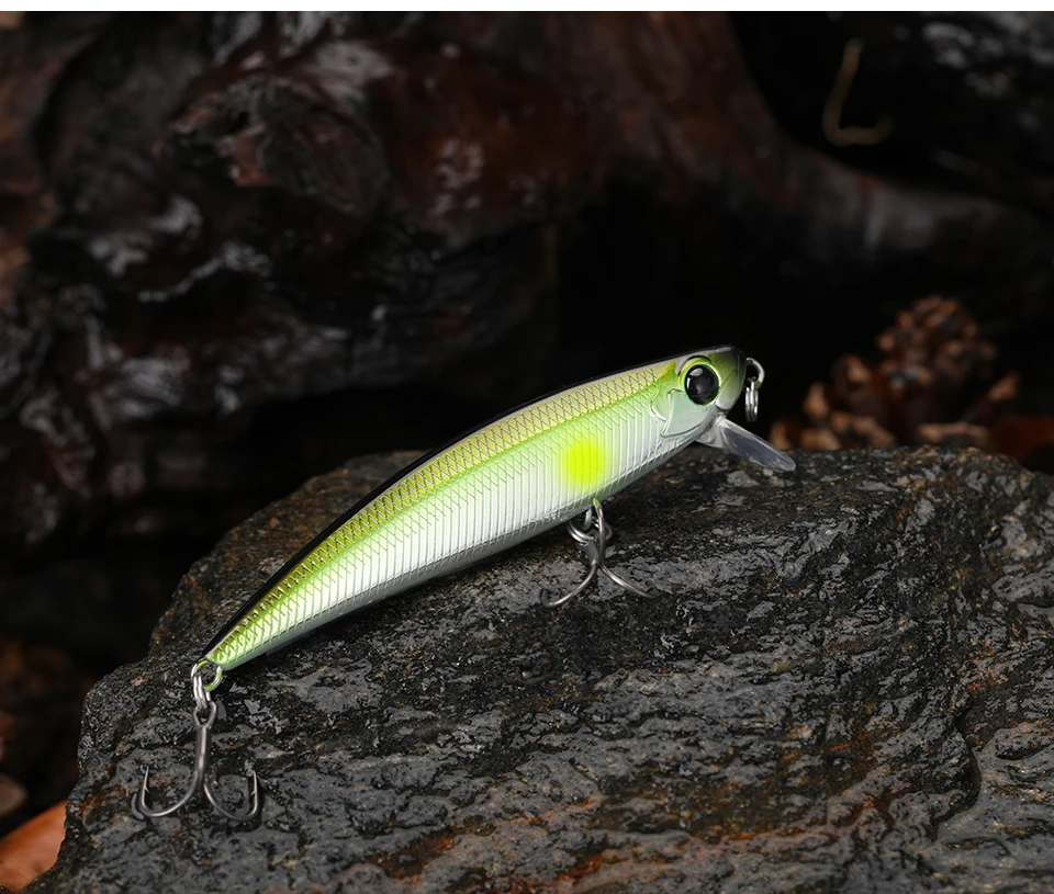TSURINOYA INTRUDER 71S sinkender Köder, 71 mm, 10 g, große Forellen-Kurbelköder, Angelköder, künstliche Minnow-harte Köder, Hecht, Bass-Stecker – Detail 23