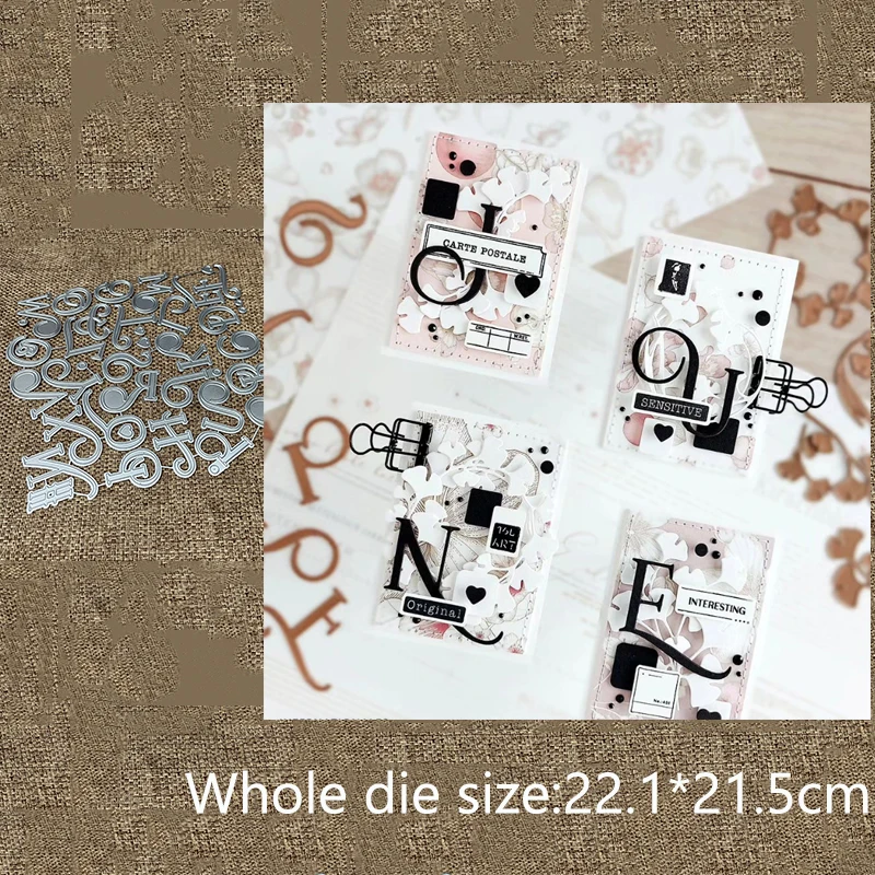 

New Design Craft Metal stencil mold Cutting Dies heart letters decoration scrapbook die cuts Album Paper Card Craft Embossing
