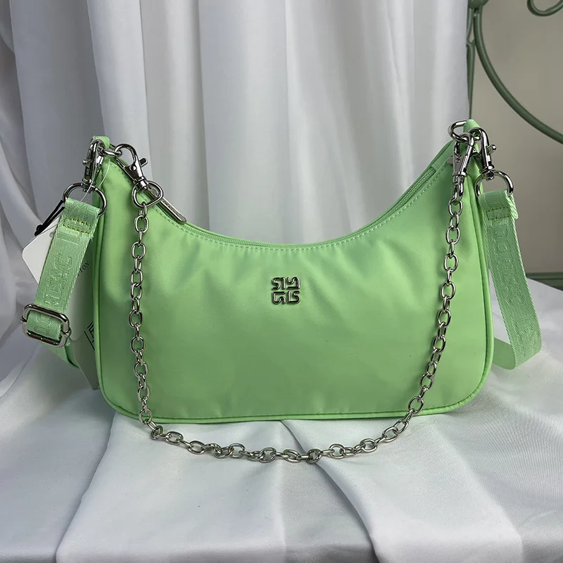 New Casual Underarm Bag Lesportsac Bag Chain Bag Crescent Bag Crossbody Bag  Lightweight Solid Color Bag Women's Bag L112