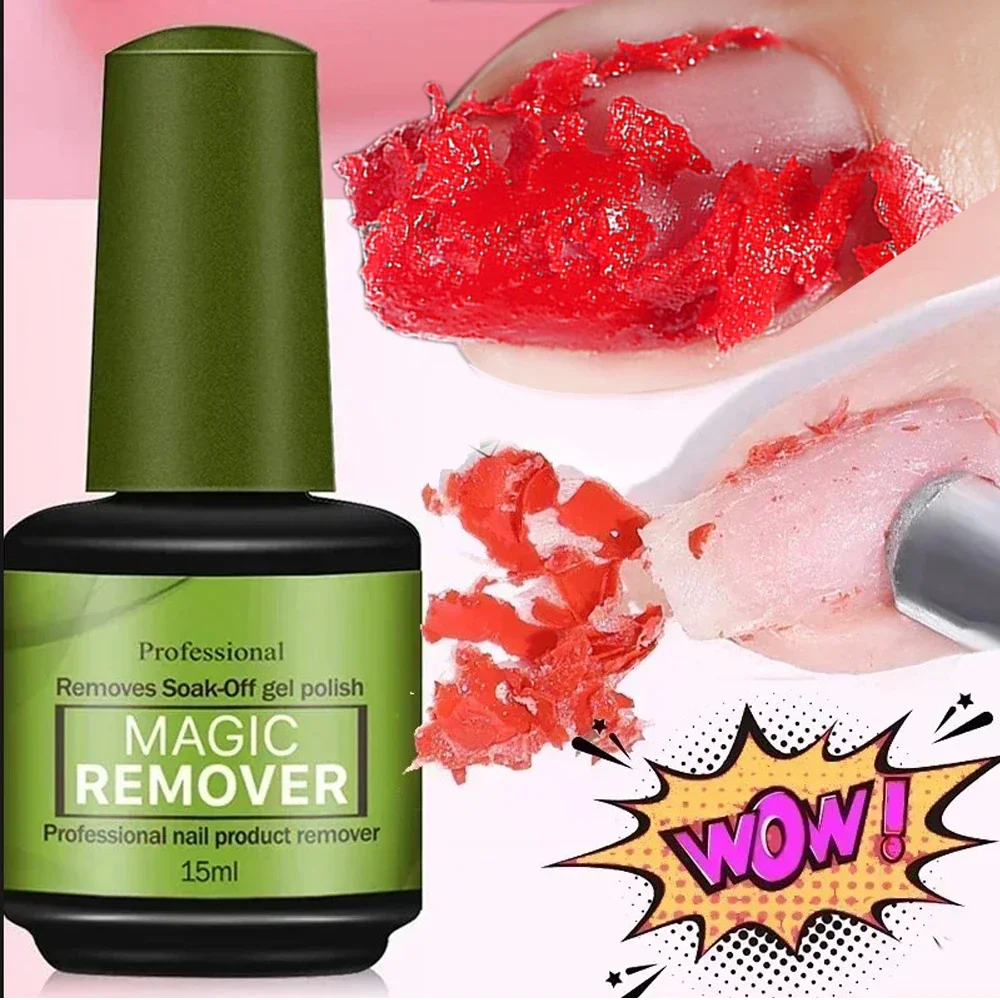 

15ml Magic Fast Remover Nail Gel Polish Remover UV Gel Polish Delete Magic Burst Nail Gel Remover Semi Permanent Varnish Polish