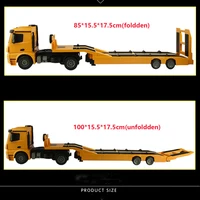 Double E E562 RC Truck Model Trailer Truck 1/20 Car Model Construction Flatbed RC Car Radio Controlled Vehicle Machine Toys 2