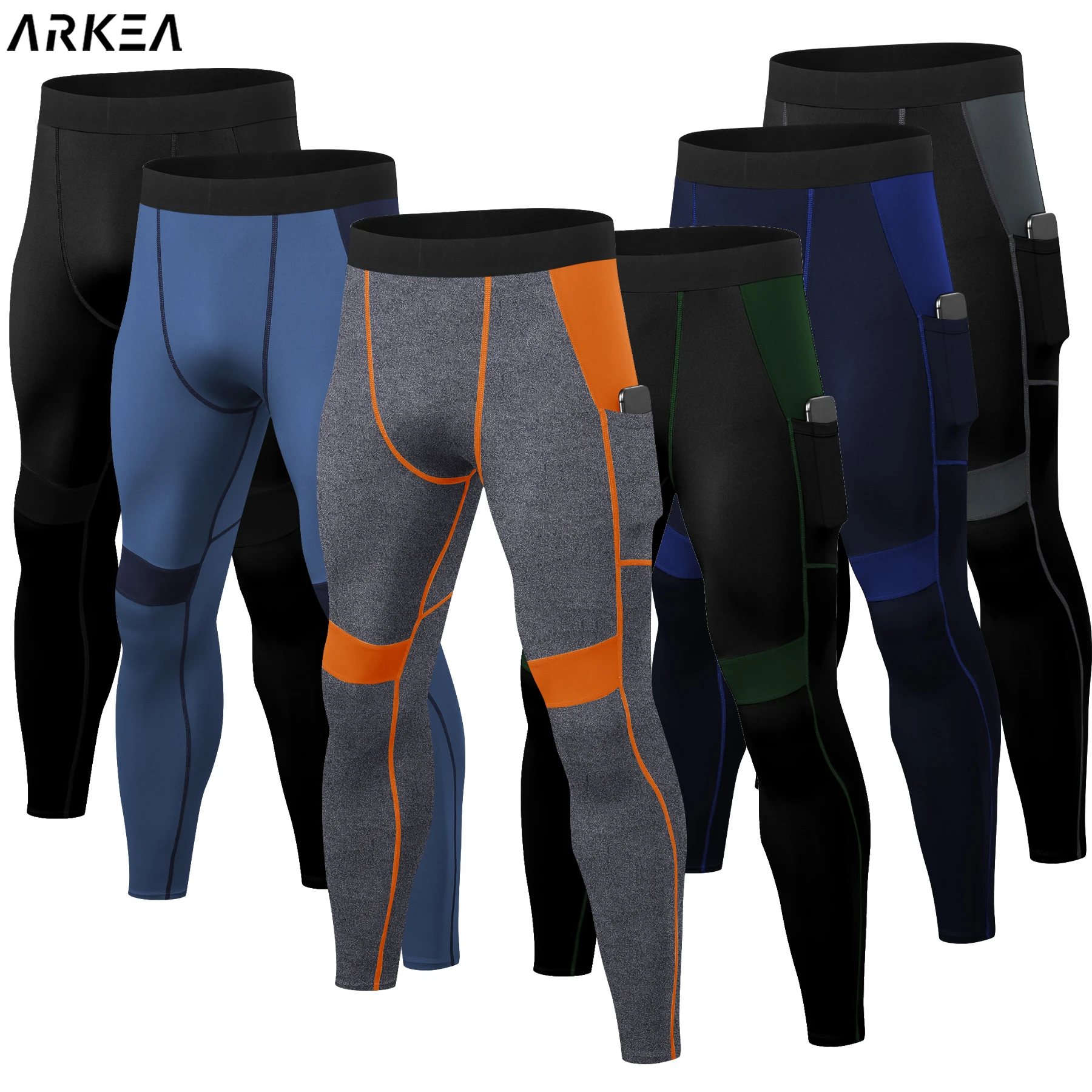 

헬스바지 Compression Men Tight Leggings Running Sports Quick drying Gym Fitness Tights Training Skinny Pants mallas gym hombre