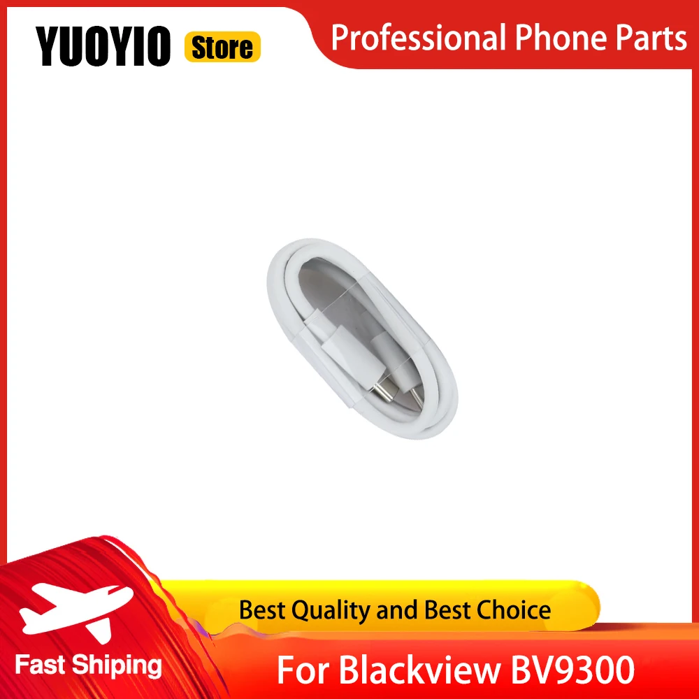 100% 오리지널 Blackview BV9300 충전기 공식 빠른 충전 어댑터 + USB 케이블 데이터 라인 Blackview BV 9300 전화