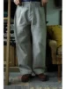 Second Order Loose Fit Washed Workwear Pants High Waist Casual Trousers For Men 2
