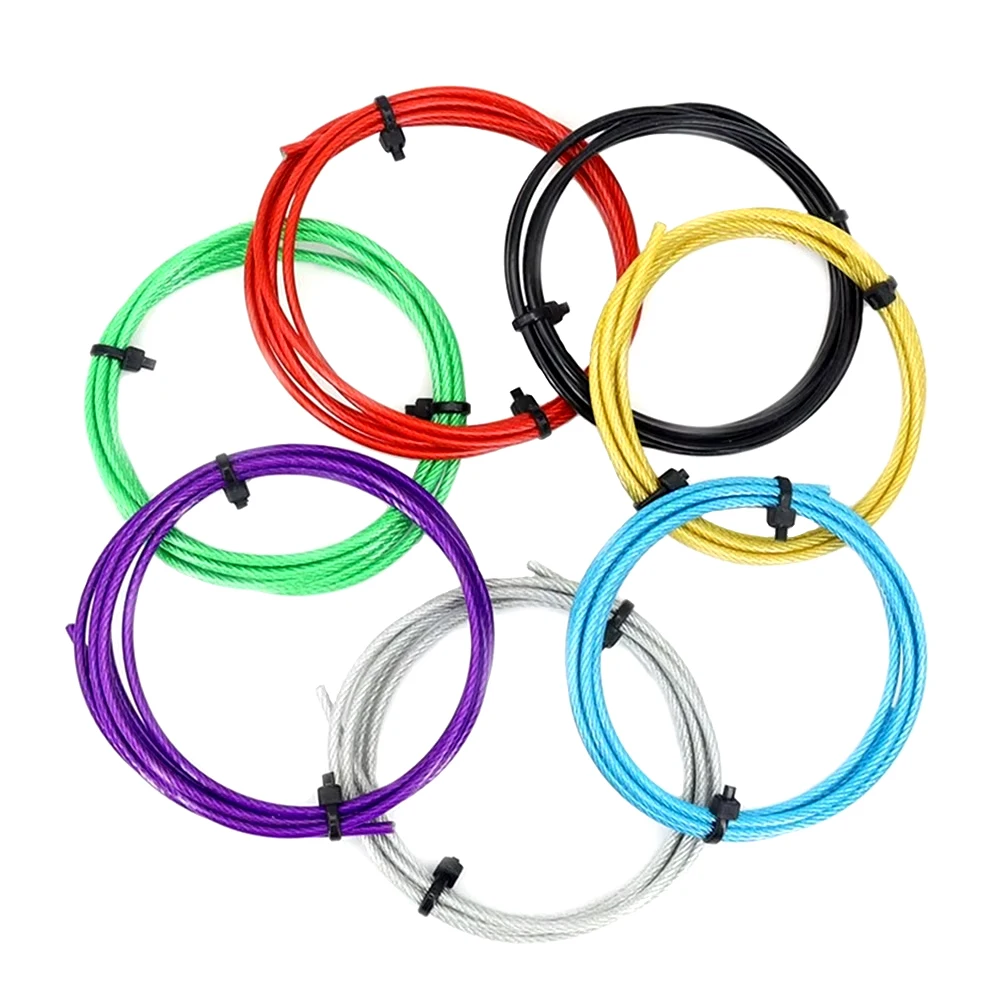 Stainless Steel Wire Rope Steel Wire Rope 5M-10M 304 Stainless Steel PVC Coated Cable Diameter 1/2/3/4/5/6mm Green/Red/Black/Yellow/Blue/Transparent