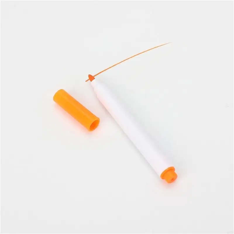 H37F 12 Colors Disappearing Fabric Marker Erasable Pen Sewing Fabric Markers Marker Pen Water Soluble for Sewing