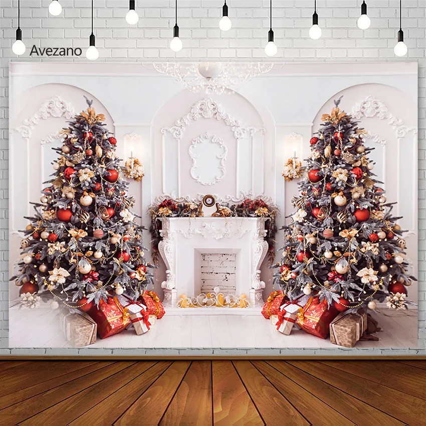 

Рождественский фото фон камин дерево Европейский стиль стена Рождество семейный Декор Дети Портрет фон фотография фотосессия