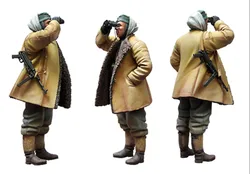 Poupée en résine moulée, échelle 1/35, Portrait complet, Kit d'assemblage de modèle non peint pour la seconde guerre mondiale (1 personne), livraison gratuite 