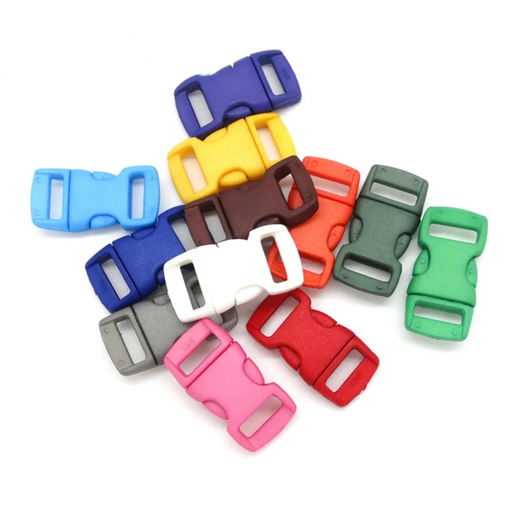 

25pcs/Lot Connections Release Buckle Bracelet Clip Clasps For DIY Pets Collar Strap Webbing Sewing Accessories Making Supplies
