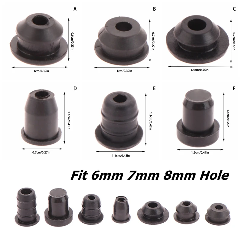 For Di2 Grommets Rubber Plug 6mm 7mm 8mm Frame Electronic Shifter Cable Cover Front Rear Derailleur Mechanical