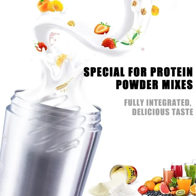 Premium 24oz Protein Shaker Bottle with Stainless Steel Mixing Ball 4