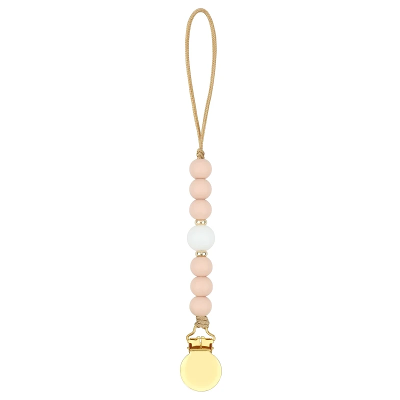 Pacifier Clip Chain Silicone Beads Baby Teething Toys