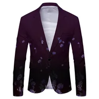 Brand New Blazer Blazer Spring Button V-Neck Vacation Wedding Business Formal Holiday Male Oversized Polyester