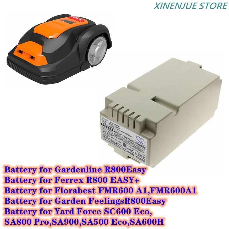 Batteria Exmate 28V 3000mAh Li-Ion Per Tosaerba Robot Yard Force – Compatibile Con SA500ECO, SA600H, SA800PRO, SA900 E Altri Modelli