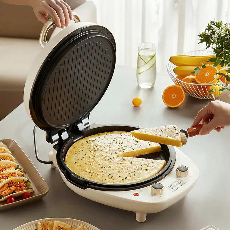 Removable and washable electric baking pan household double-sided heating deepening and enlarging pancake pan