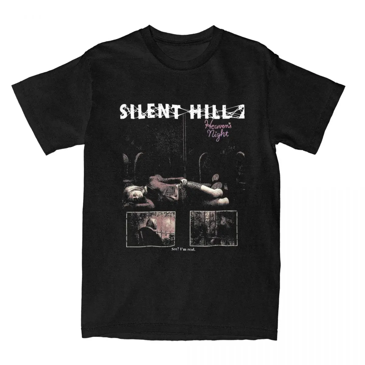 

SH2 Heavens Night Silent Hill Stuff Shirts for Men Women Casual Cotton Summer Tops