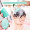 Silicone Face Wash Brush Clean Pores Baby Shampoo Brush Baby Bath Brush Soft Hair Round Shampoo Comb Home Use 2