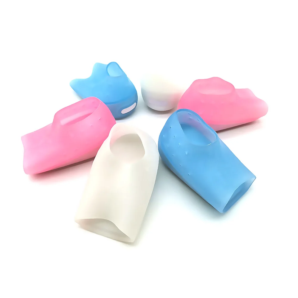 Dropshipping Hot Popular Thickened Invisible Super Elastic Silicone Insole For Men And Women White Pink Blue