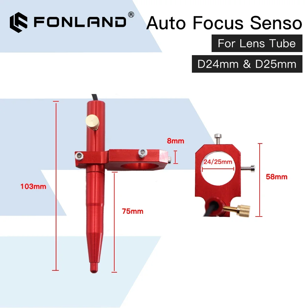 Fonland auto focus sensor Z-Axis for automatic motorized up down table CO2 laser engraving cutting machine laser machine spare parts