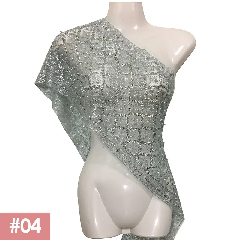 Ethnischer Stil Thailand Schal Glitzer Schal Mesh Wrap Cape Thai Traditioneller Schal Wrap mit Perlen Bling Südostasiatisches Kostüm – Detail 7