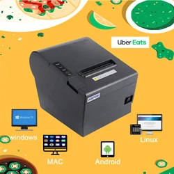 Uber Eat Skip the dishes Door Dash Order Receipt Printer USB WIFI Bluetooth Bill Printer