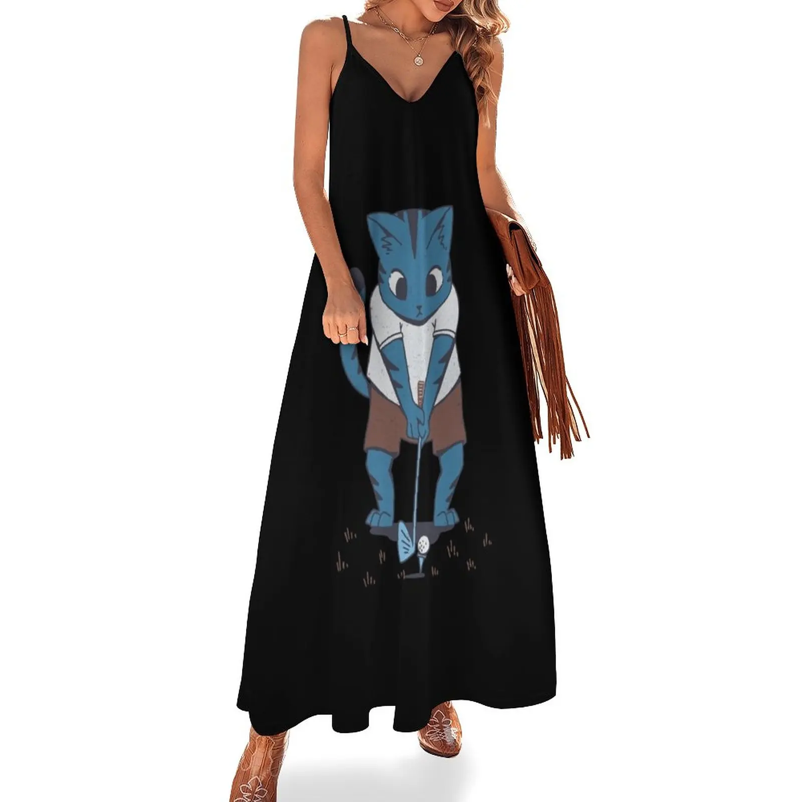 

GOLFING CAT Sleeveless Dress dresses summer summer women's dress 2023