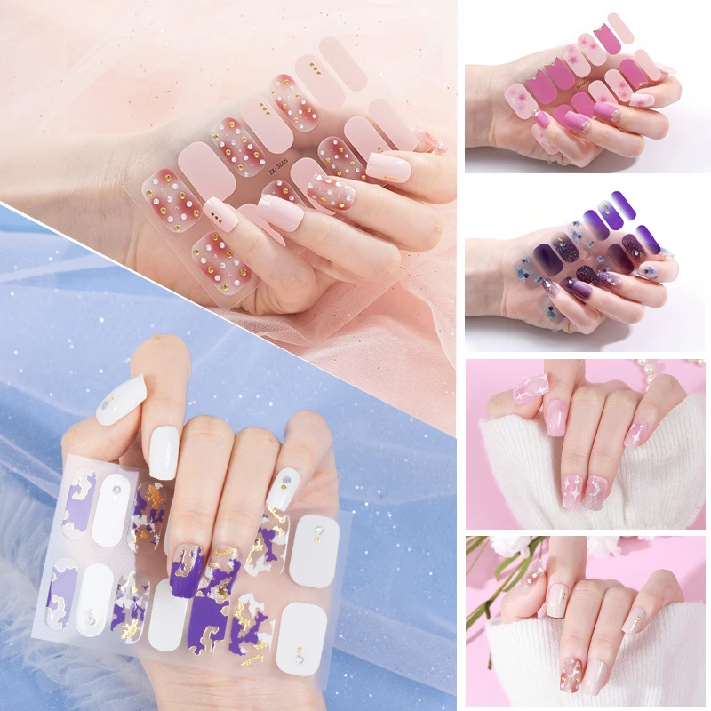 

1 Sheet 5D High Quality Ultra-Thin Adhesive Nail Sticker Exquisite Adhesive Self-adhesive Nail Slider Nail Art Beauty Applique