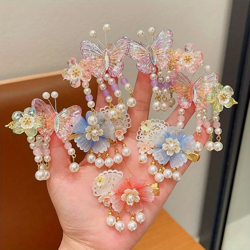 مشابك شعر من الراتنج للنساء ، إكسسوارات شعر فاخرة ، دبوس شعر أنيق ، حلو ولطيف ، أنشطة يومية للفتيات ، ملابس ، 2 * *