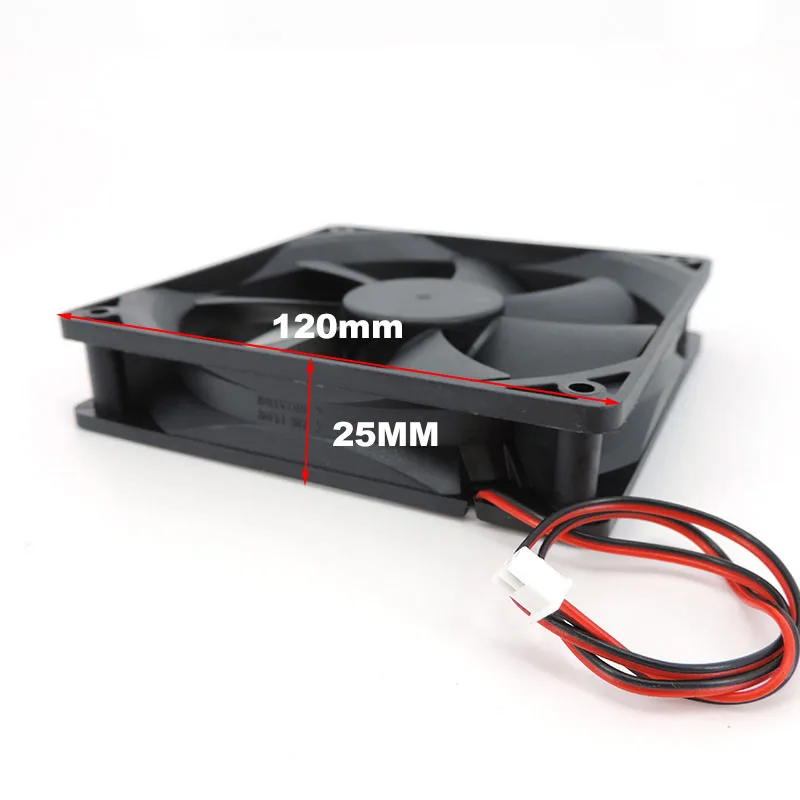 120mm 12cm 12025 DC Fan 5V 12V 24v 120mm*120mm*25mm Brushless Cooling Fan oil-containing 2PIN PC Computer Case Cooler 12cm 0.1A cooling fan gaming cooling fan