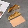 2Pcs/Set Gold&Silver Hill Business Card Holder Creative Storage Box Stainless Steel Business Card Holder Table Card Box 3