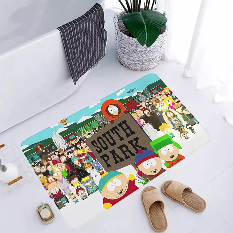 

Entrance Door Mats Cartoon Living Room Rugs S-south Park Bedrooom Carpet Doormats Kitchen Floor Mat Absorbent Bathroom Rug Home