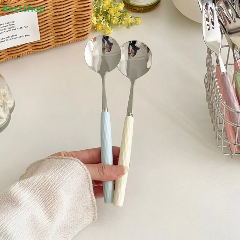 ★ ★ ★ Cuillère à café en acier inoxydable à Long manche, cuillère à café, cuillère à glace, cuillère à gâteau, vaisselle