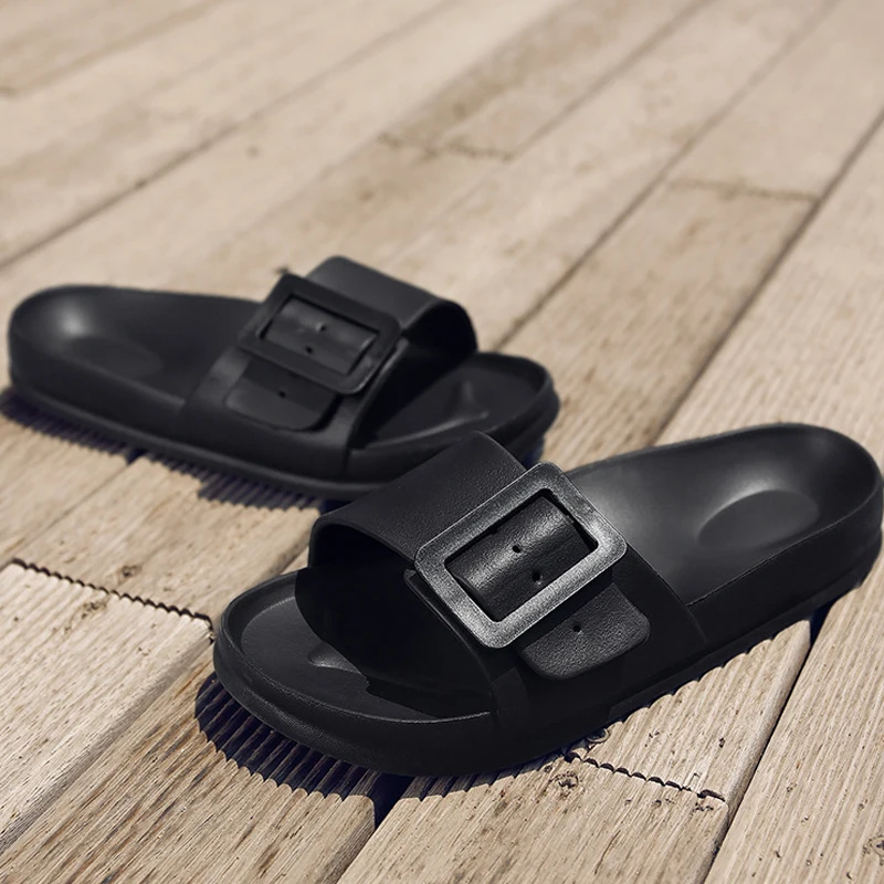 Comwarm Women's Summer Sandals 2025 New Flip-flops With Adjustable Bukle Fashion Outdoor Non-slip Beach Shoes House Flat Slides 5