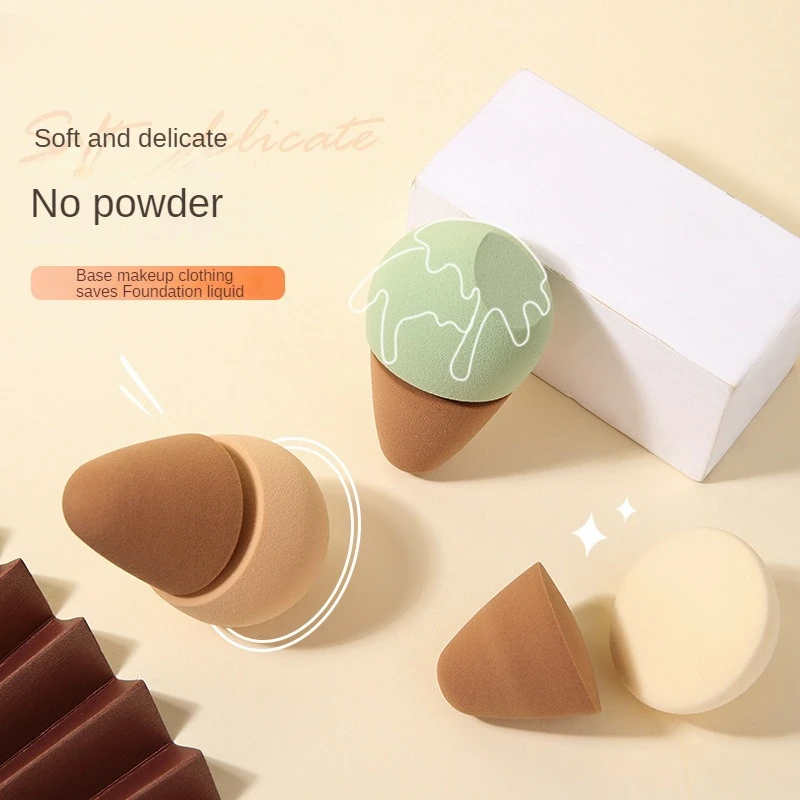 

2 in 1 Makeup Sponge Powder Puff Dry And Wet Combined Beauty Cosmetic Ball Foundation Powder Puff Bevel Cut Sponge Makeup Tools