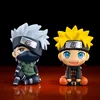 9cm Naruto Anime Figure Uzumaki Naruto Kakashi Uchiha Sasuke Itachi Cute Toys Q Figurals Action Figurine Model 1