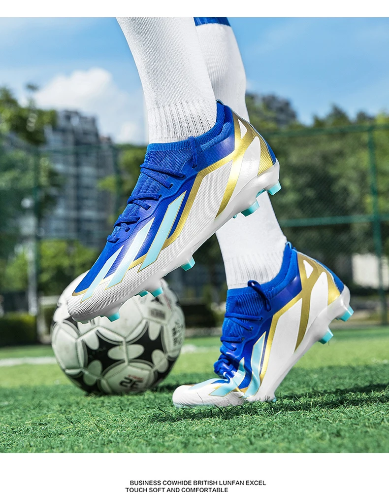 Description Picture 4 of itemFG/TF Soccer Shoes Society Men's Football Boots Grass Anti-Slip Outdoor Training Cleats Futsal Sneakers Children Sports Footwear