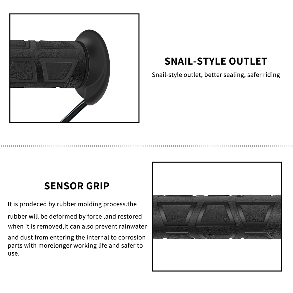 22mm Motorcycle Heating Handlebar 3 Gear Electric Hot Heated Grip Temperature Regulation Waterproof Motorcycle Parts for Winter