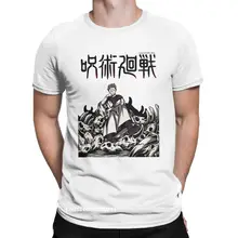 Camiseta de algodón para hombre, prenda de vestir, con cuello redondo, estilo Harajuku, divertido, con diseño divertido de Ryomen, sakuna, Jujutsu, Kaisen, Original