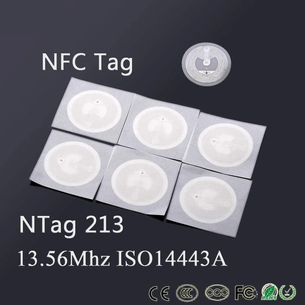 

1000 шт./партия, универсальные RFID-метки, 13,56 МГц