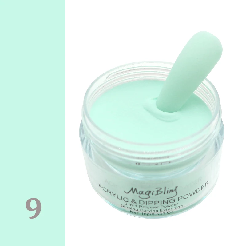 15g/Box Acrylic Powder Light Color Carved Powders Pigment Dust Nail Polymer Tips Extension Gel Nail Professional Supplies nail powder manicure tools acrylic nail powder nail kit nail tools
