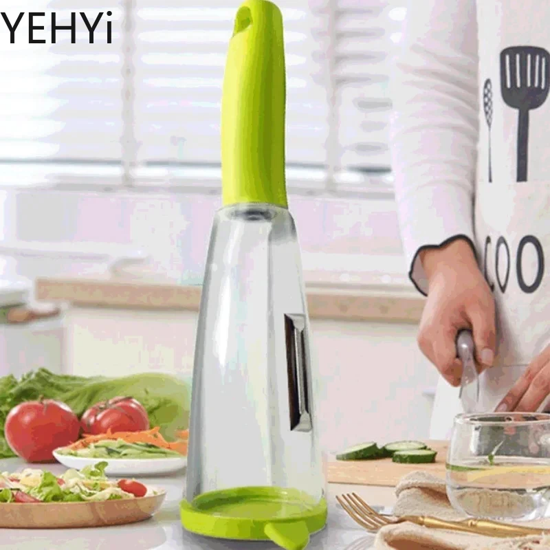 Multifunctional Storage Type Peeling Knife Peeling Knife With Storage Tube Peeler Peeling Apple Supplies Household Kitchen Tools