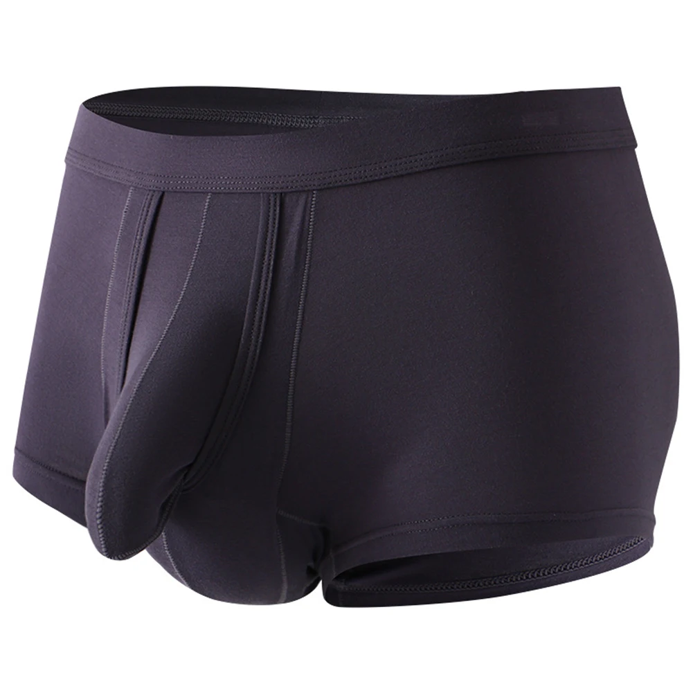 Mens Underwear Separate Ball Pouch Boxer Trunks Breathable Comfort