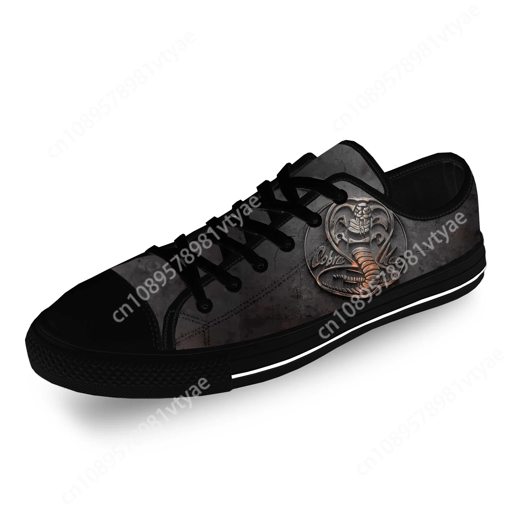 Cobra Kai Logo Lightweight Cloth Custom Funny Fashion Low Top Comfortable Canvas Shoes Men Women Casual Breathable Sneakers 4