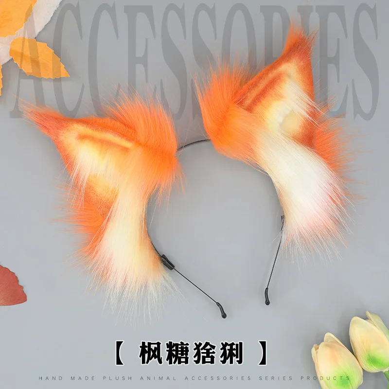 

Kawaii Lynx Ears Headband Anime Lynx Cat Ears Headdress Cosplay Accessories JK Girl Halloween Party Cosplay Props Hair Hoop