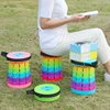 Upgraded foldable stool, thickened portable foldable stool, retractable stool,Home Space Saving Furniture Stools 2