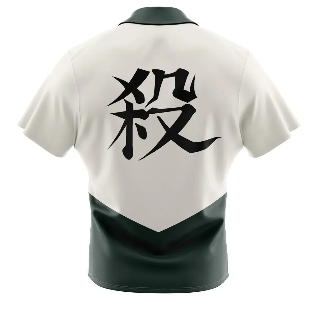 Sanemi Shinazugawa Demon SlayerButton Up Hawaiian ShirtFashion Trend Breathable Loose Versatile Casual Sports Summer Men 2