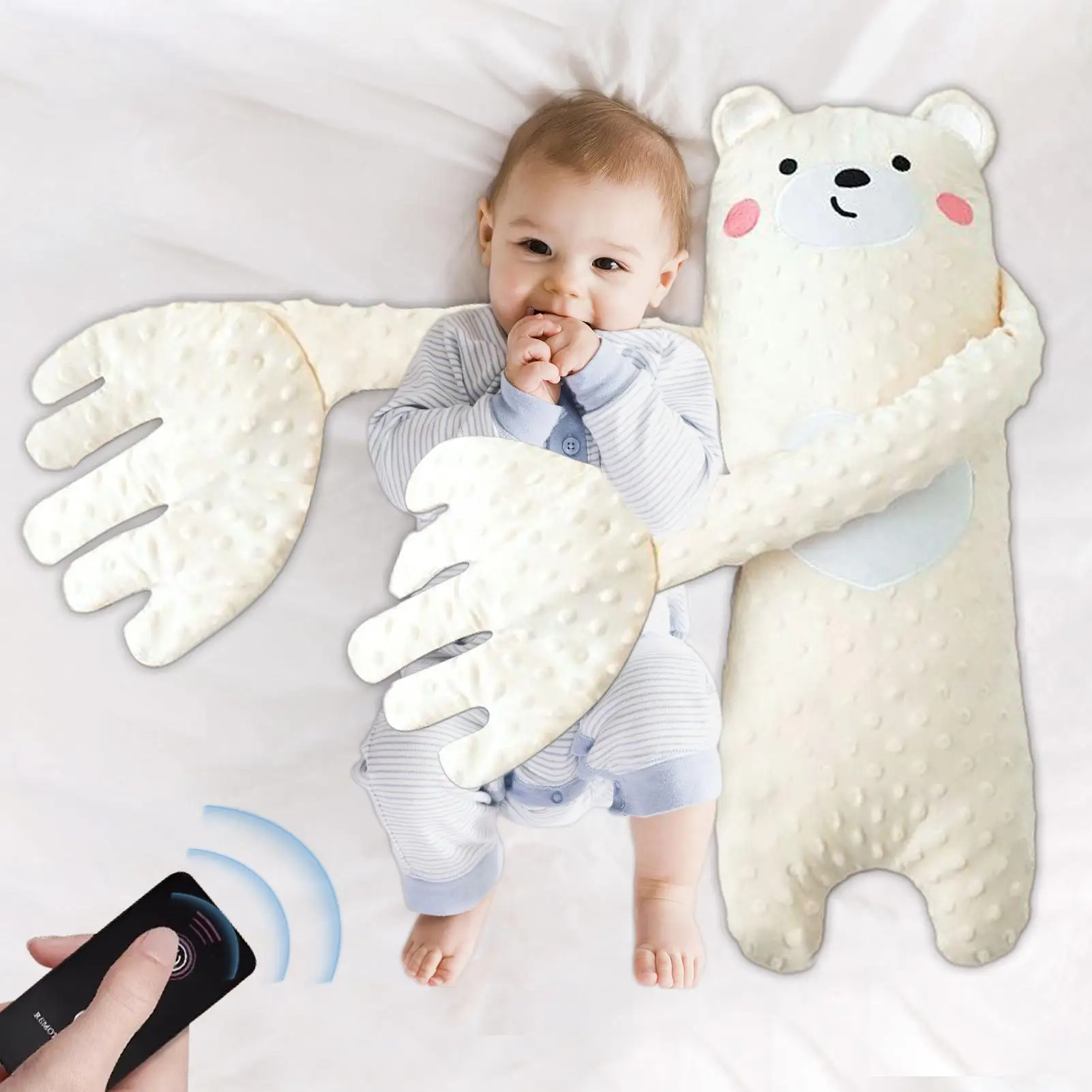 NEW Baby Sleep Patter Baby Butt Patter Sleep Pat Pillow Remote Control Cute Animal Shaped Baby Sleep Patting Pillow Nursery
