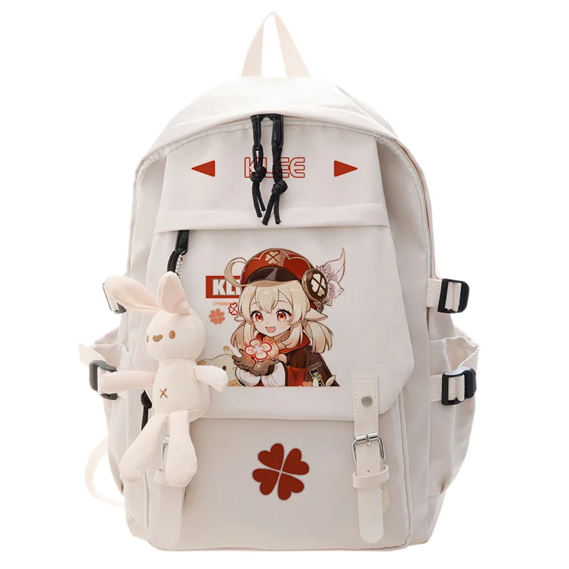 

Ударопрочный рюкзак Genshin, Студенческая школьная сумка для косплея аниме Klee, мультяшная сумка для книг, дорожный рюкзак для ноутбука, подарок для мальчиков и девочек